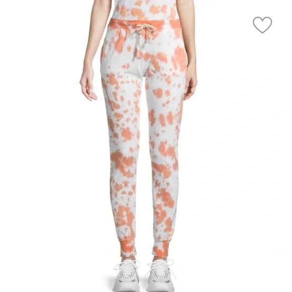 NWT THEO & SPENCE TIE-DYED JOGGERS WITH SIDE SLIP POCKETS SIZE SMALL - Picture 1 of 4